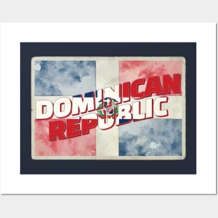 The Dominican Republic Vintage style retro souvenir Posters and Art